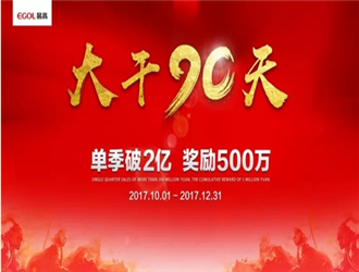 11月29日下午，易高“大干90天，單季破2億”收官動員會在總部合肥召開