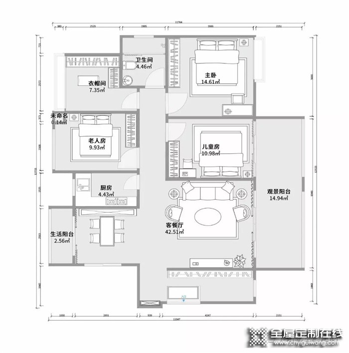 卡諾亞全屋定制極簡設計，讓一切重回最純粹的樣子