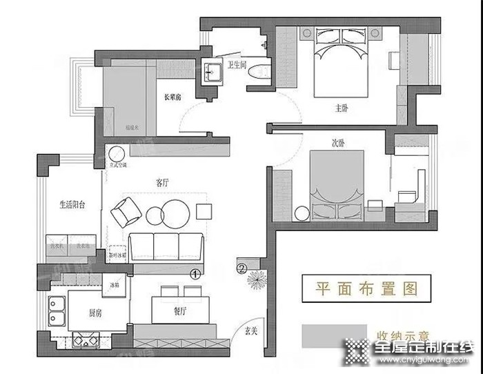 小戶型裝修令人頭大，那趕緊來看看帥太分享的這套80㎡小三房裝出110㎡的裝修案例