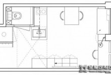 32平小戶型裝修設計，利用飄窗和樓梯打造“豪宅”