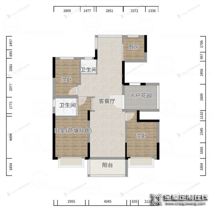 兔寶寶全屋定制設(shè)計分享丨144㎡新中式，春意盎然的東方韻味