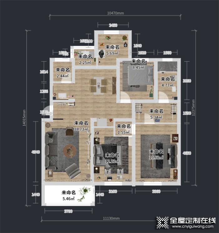 兔寶寶全屋定制設計分享 | 129㎡奶油色治愈家