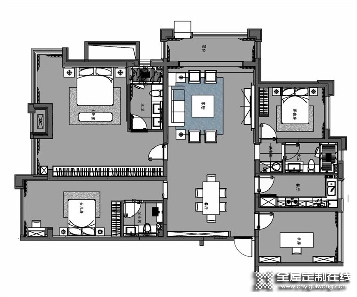 博洛尼全屋定制設計案例 | 在家居空間中，尋找最合適的設計表達