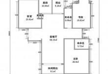 卡諾亞全屋定制 | 182㎡現代風3房，客廳臥室連陽臺，裸色好高級